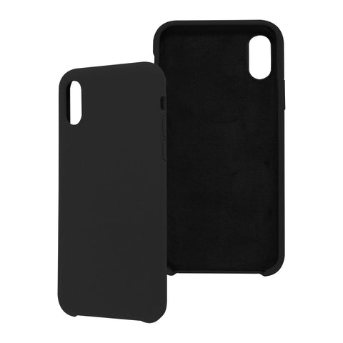 Funda Ghia De Silicon Color Negro Con Mica Para Iphone Xs Max