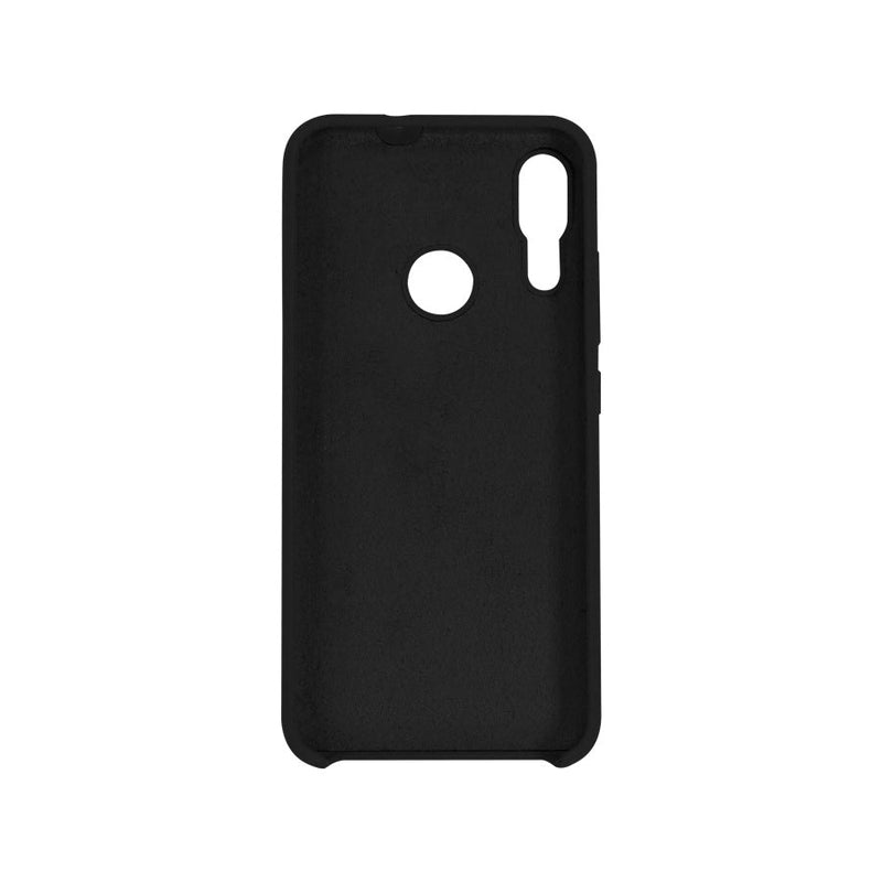 Funda Ghia De Silicon Color Negro Con Mica Para Motorola E6 Plus