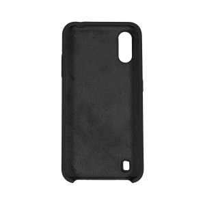 Funda Ghia De Silicon Color Negro Con Mica Para Samsung A01