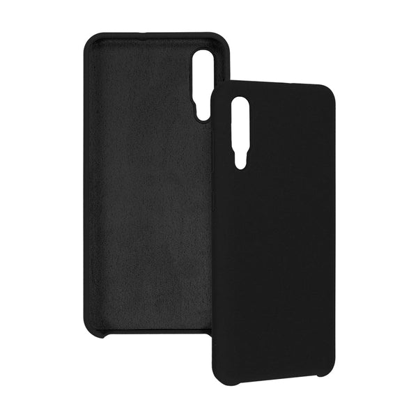 Funda Ghia De Silicon Color Negro Con Mica Para Samsung A30s