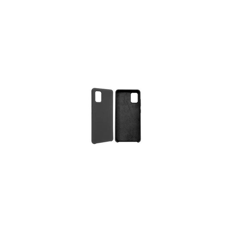 Funda Ghia De Silicon Color Negro Con Mica Para Samsung A51s