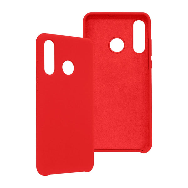 Funda Ghia De Silicon Color Rojo Con Mica Para Huawei P30 Lite