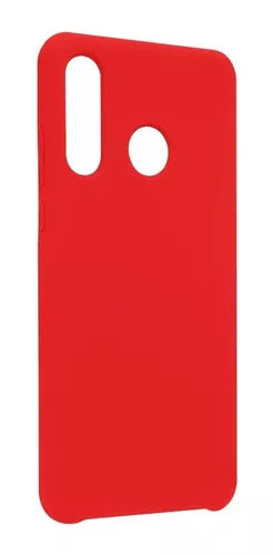 Funda Ghia De Silicon Color Rojo Con Mica Para Huawei P30 Lite