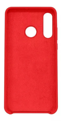 Funda Ghia De Silicon Color Rojo Con Mica Para Huawei P30 Lite