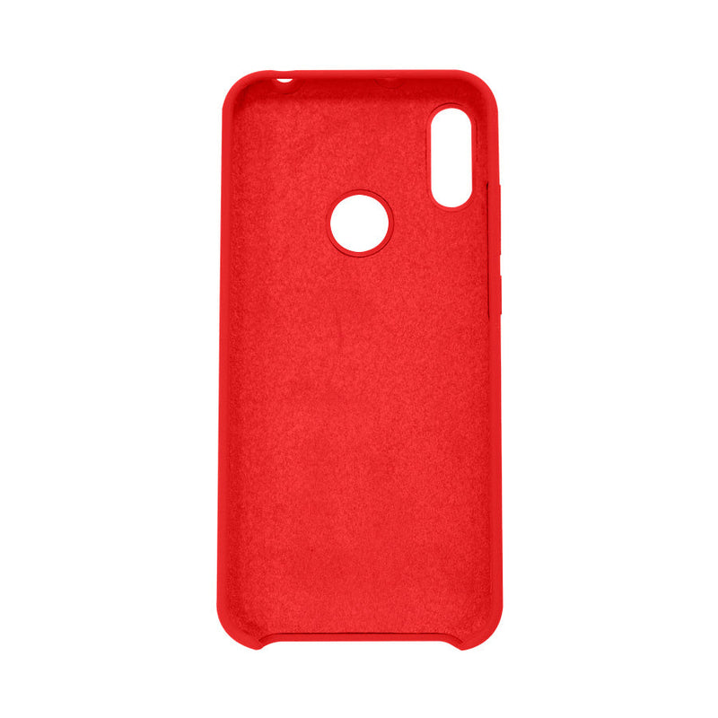 Funda Ghia De  Silicon Color Rojo Con Mica Para Huawei Y6 2019