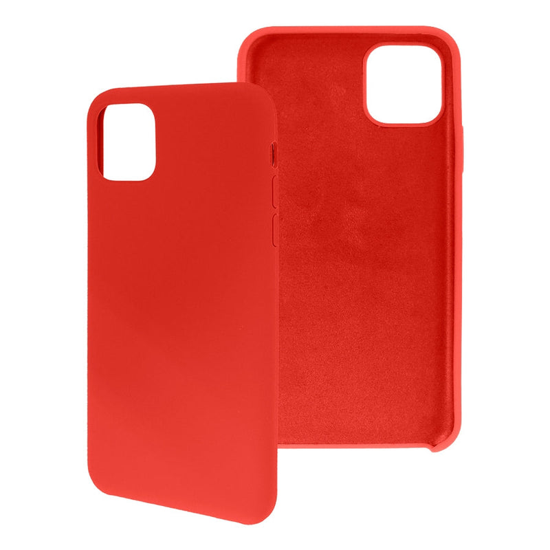 Funda Ghia De Silicon Color Rojo Con Mica Para Iphone 11 Pro Max