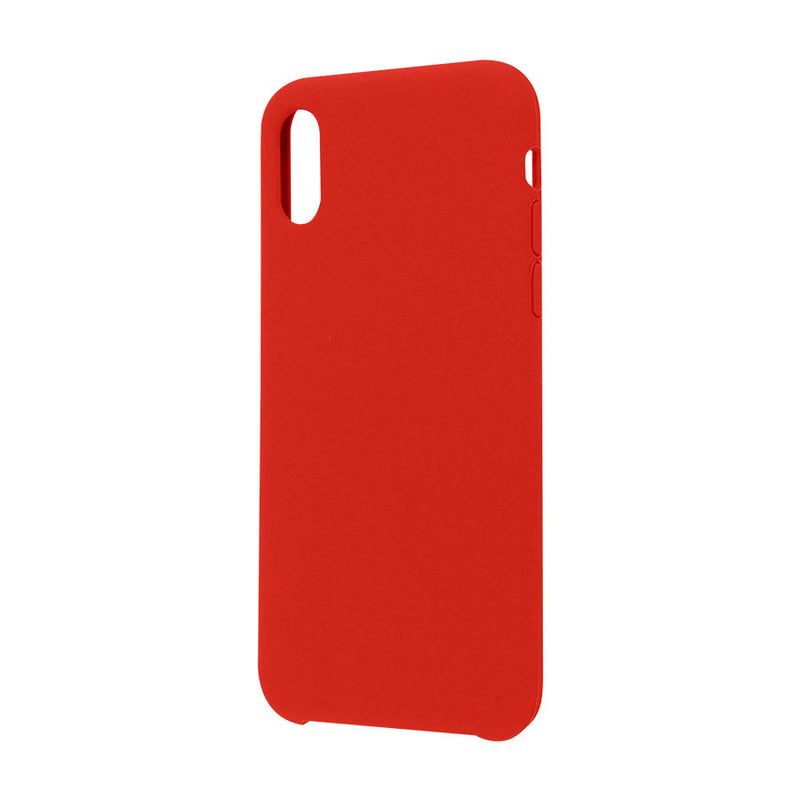 Funda Ghia De Silicon Color Rojo Con Mica Para Iphone Xs Max