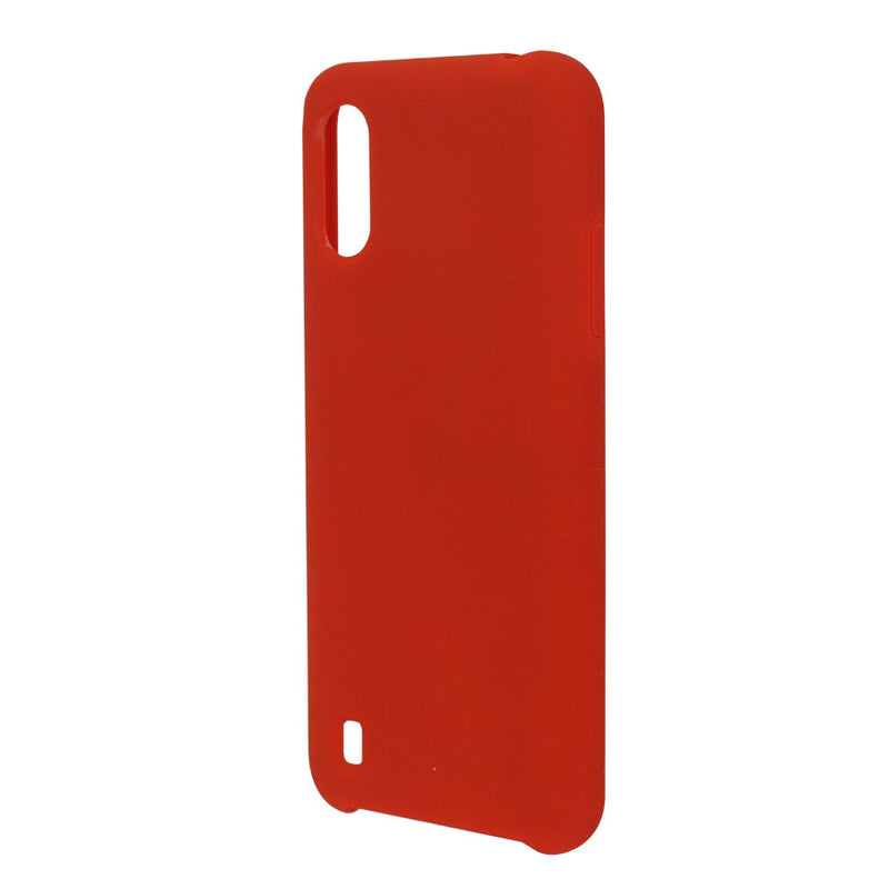 Funda Ghia De Silicon Color Rojo Con Mica Para Samsung A01