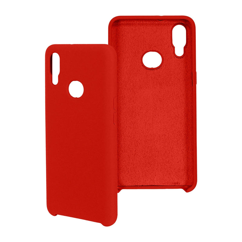 Funda Ghia De Silicon Color Rojo Con Mica Para Samsung A10s