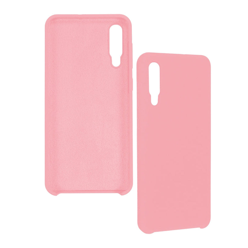 Funda Ghia De Silicon Color Rosa Con Mica Para Samsung A30s