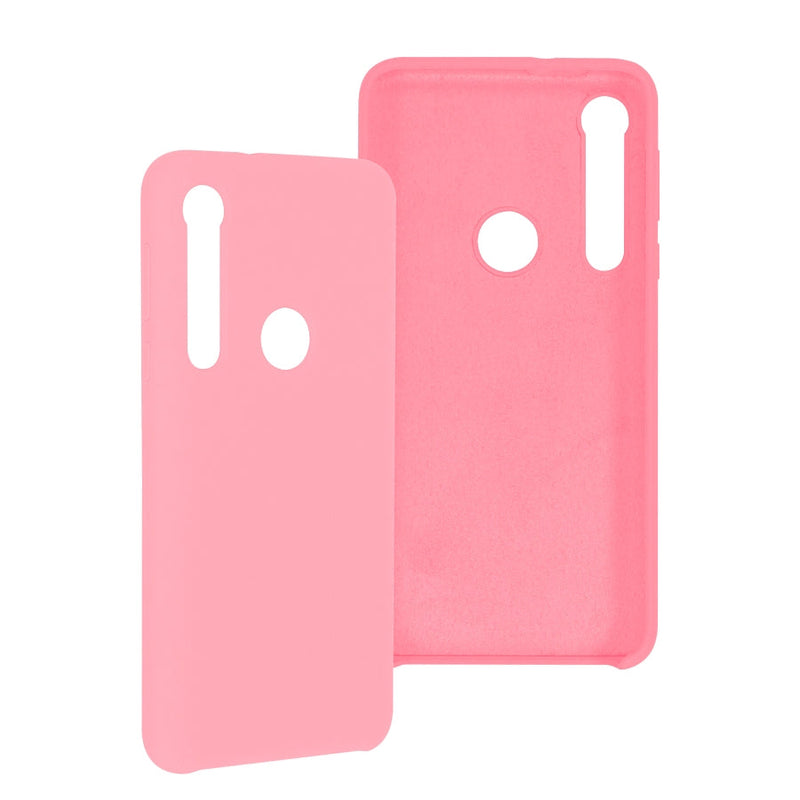 Funda Ghia De Silicon Color Rosa Para Motorola G8 Play