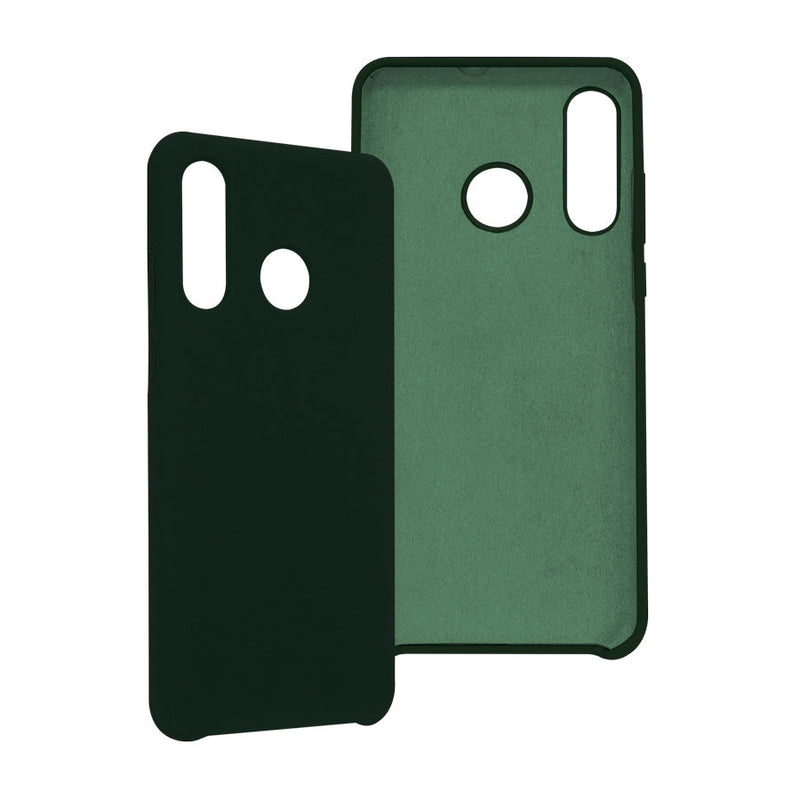 Funda Ghia De Silicon Color Verde Con Mica Para Huawei P30 Lite