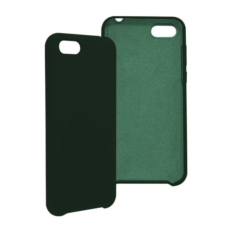 Funda Ghia De Silicon Color Verde Con Mica Para Huawei Y5