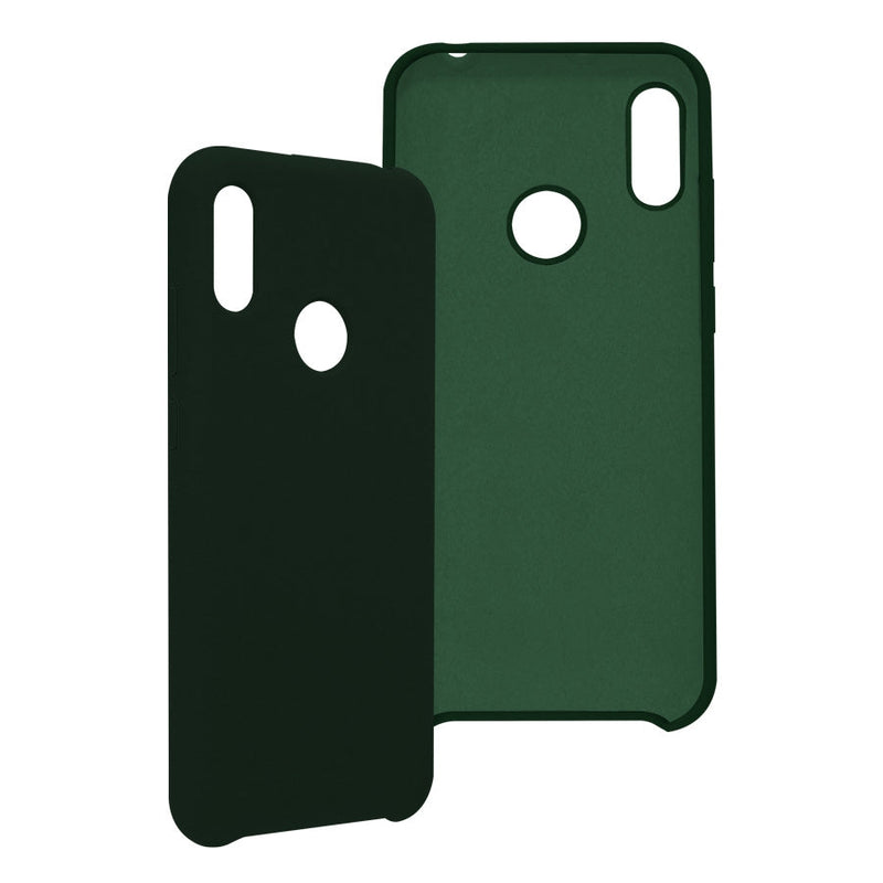 Funda Ghia De Silicon Color Verde Con Mica Para Huawei Y6 2019