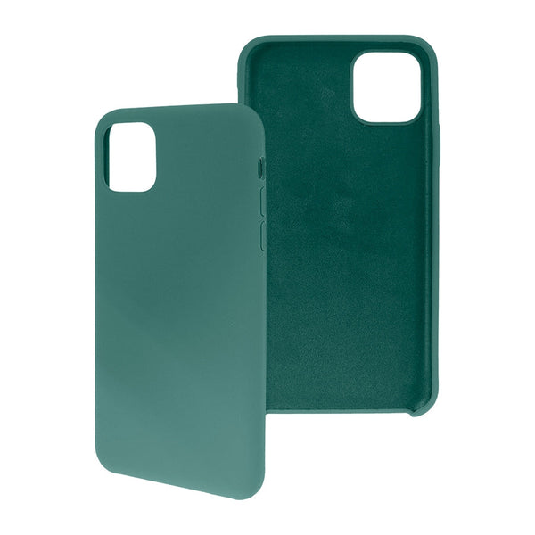 Funda Ghia De Silicon Color Verde Con Mica Para Iphone 11 Pro