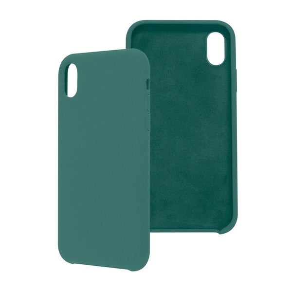 Funda Ghia De Silicon Color Verde Con Mica Para Iphone Xr