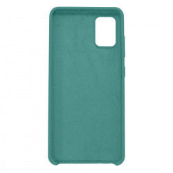 Funda Ghia De Silicon Color Verde Con Mica Para Samsung A51s