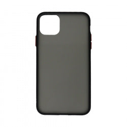 Funda Ghia Humo Semitransparente, Borde Negro Con Mica Para Iphone 11 Pro