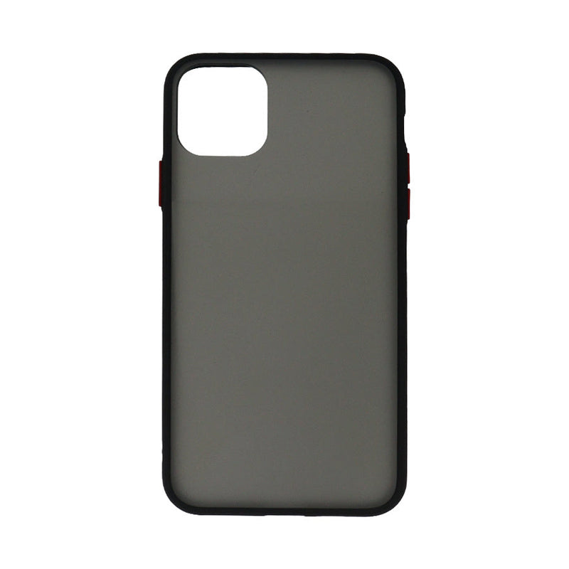 Funda Ghia Humo Semitransparente Borde Negro Con Mica Para Iphone 11 Pro Max