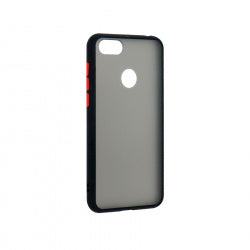 Funda Ghia Humo Semitransparente,  Borde Negro Para Motorola E6 Play