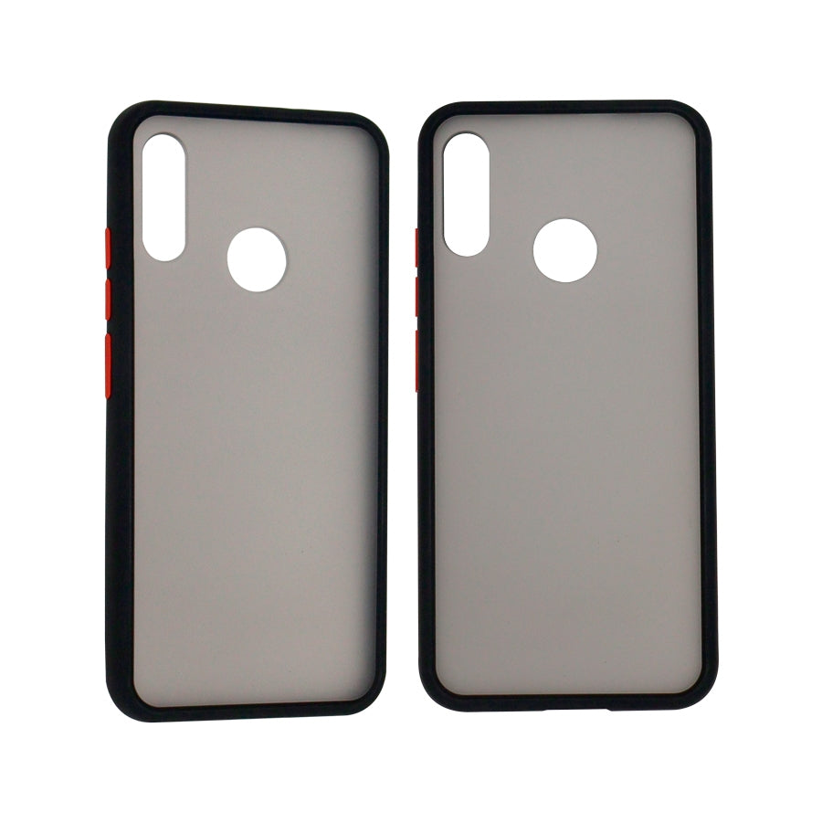 Funda Ghia Humo Semitransparente, Borde Negro Para Motorola E6 Plus