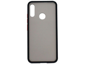 Funda Ghia Humo Semitransparente, Borde Negro Para Motorola E6 Plus