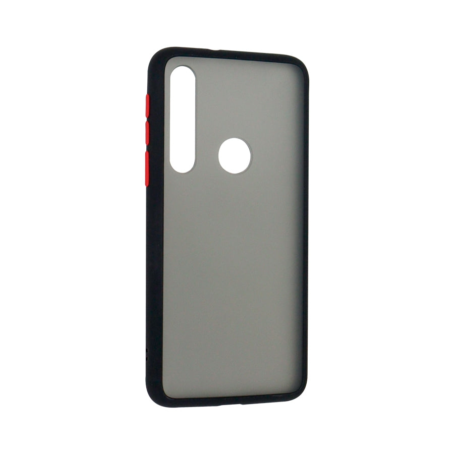 Funda Ghia Humo Semitransparente, Borde Negro Para Motorola G8 Play