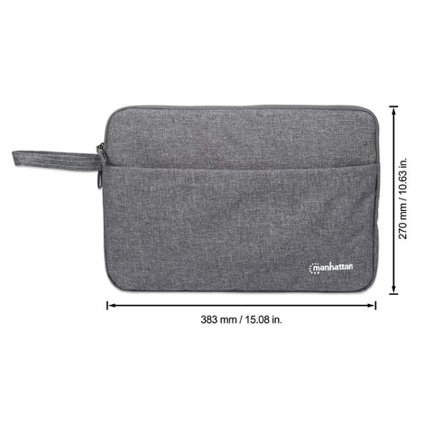 Funda Manhattan Para Notebook De 14.5 Seattle Gris Resiste Agua 439916