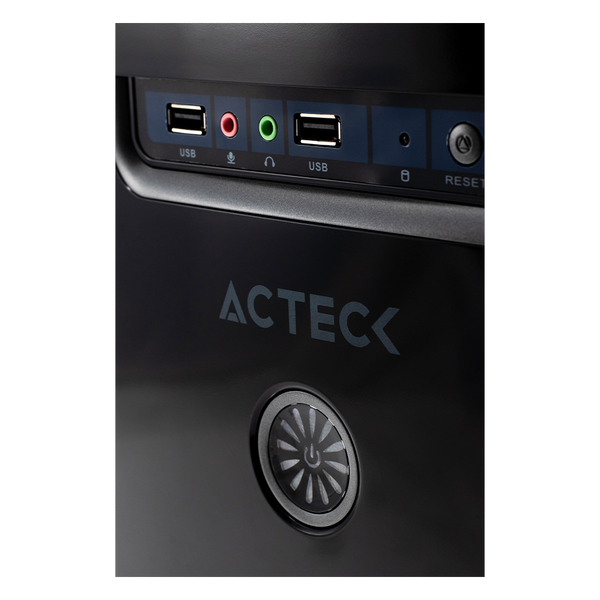 Gabinete Acteck Dassel P-502 Atx Fuente 500w Negro Wkgp-002