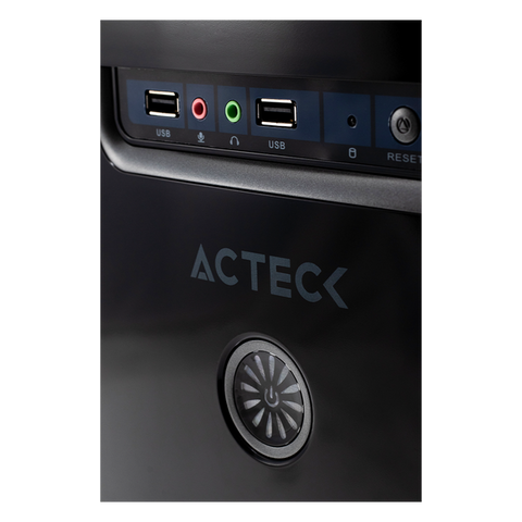 Gabinete Acteck Dassel P-502 Atx Fuente 500w Negro Wkgp-002