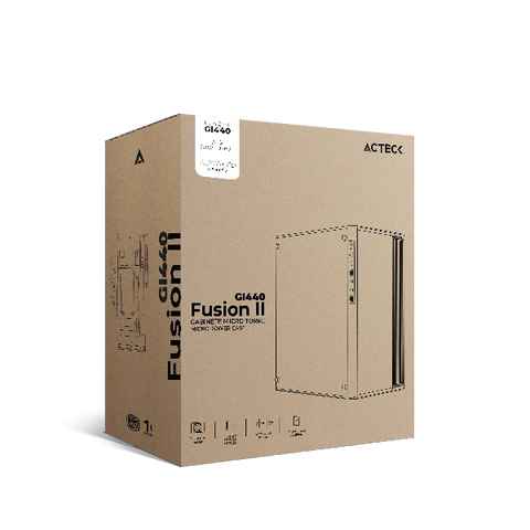 Gabinete Acteck Fusion Ii M-Atx Fuente Atx500w Usb 3.0 Negro Ac-935753