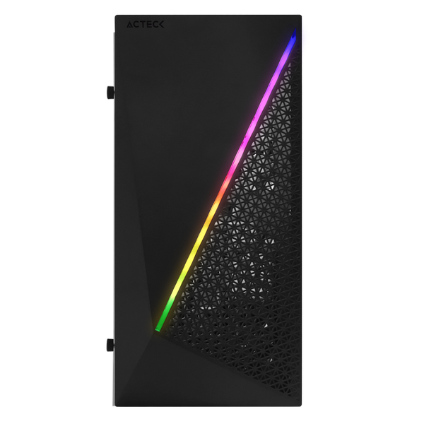 Gabinete Acteck Kioto Compact Micro Tower Rgb 3.0 500w Acril Ac-933070