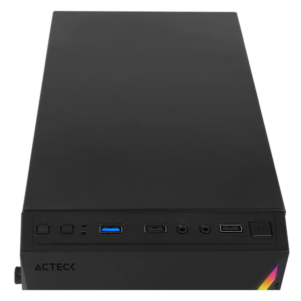 Gabinete Acteck Kioto Compact Micro Tower Rgb 3.0 500w Acril Ac-933070