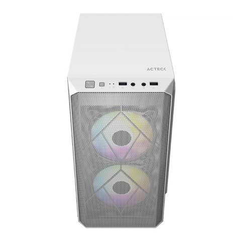Gabinete Acteck Mini Torre Doomgi630 Atx500W Acrilico Blanco AC-935746