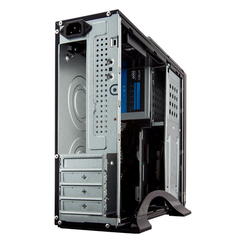 Gabinete Acteck Slim Bern Td-510 Micro Atx 500w 24 Pin Negro Gapc-301