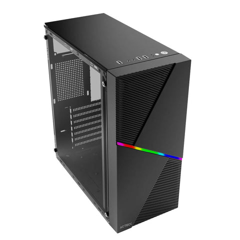 Gabinete Actek Media Torre Draco Gm450 Atx500W Cristal Negro Ac-935715