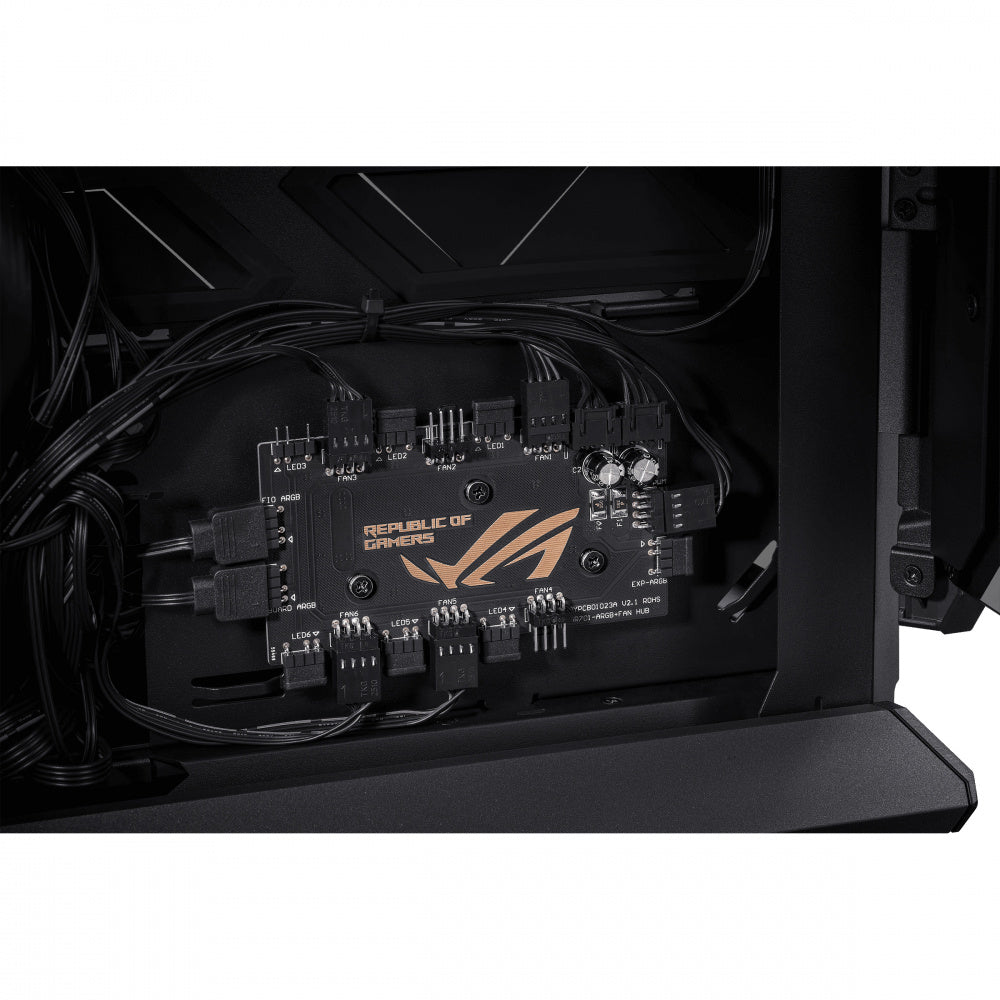 Gabinete Asus Gr701 Negro, Pwm Fan, M-Atx, Atx, Mitx, Sin Fuente