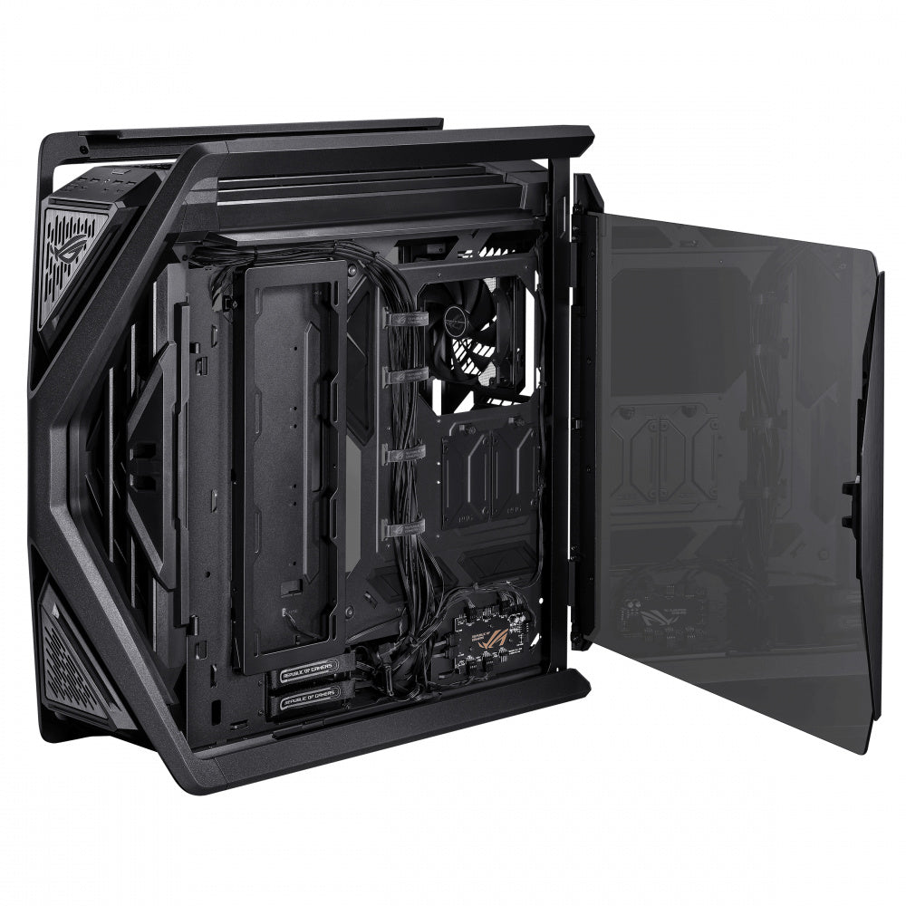 Gabinete Asus Gr701 Negro, Pwm Fan, M-Atx, Atx, Mitx, Sin Fuente