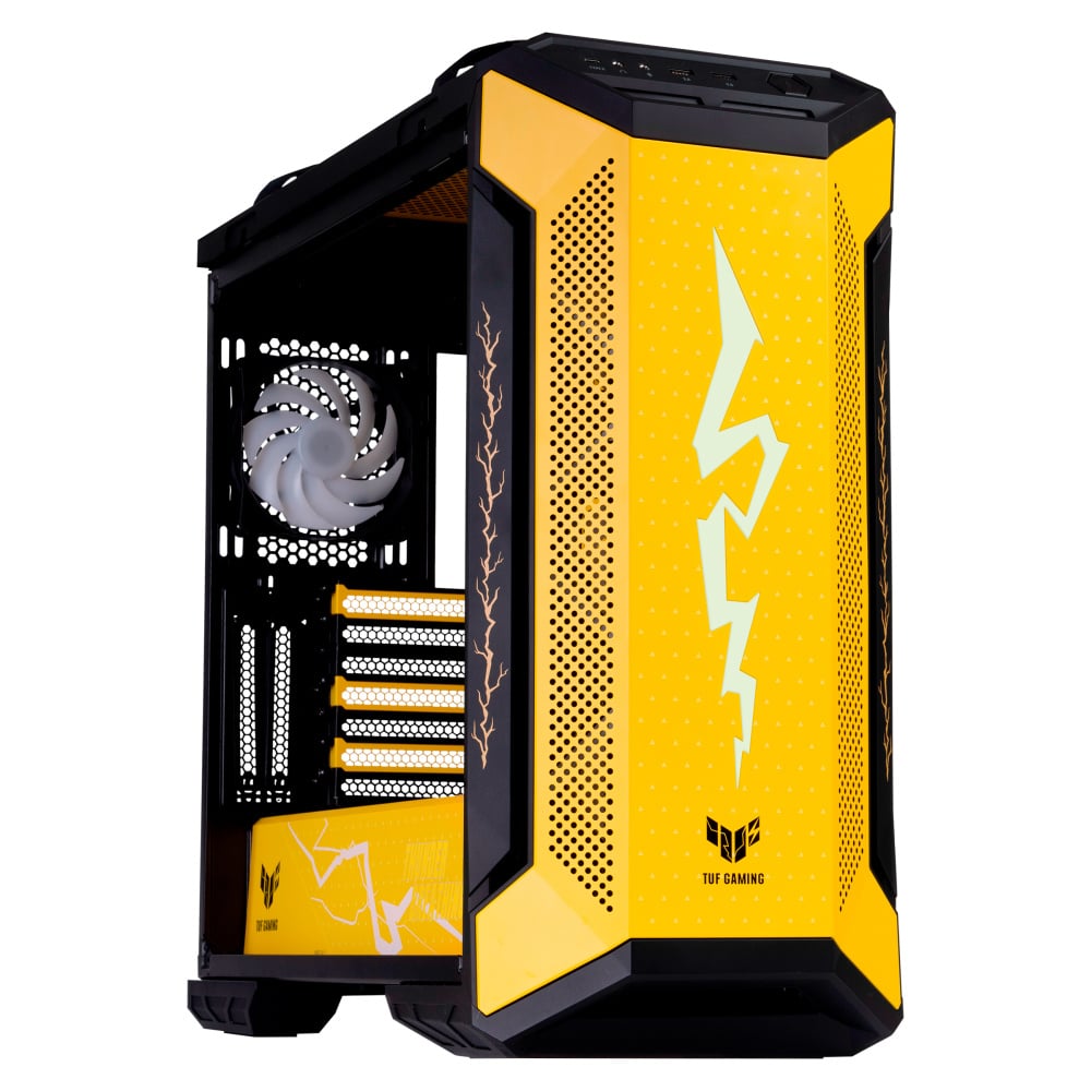 Gabinete Asus Gt501 Tuf Gaming Case, Yellow, Handle Demon Slayer