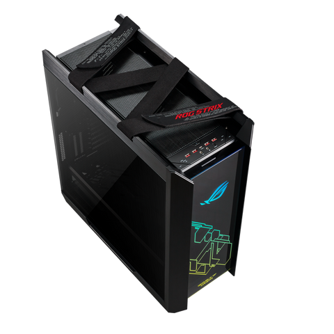 Gabinete Asus Rog Strix Helios Gx601 Negro, E-Atx, Atx, Rgb, Aura Sync