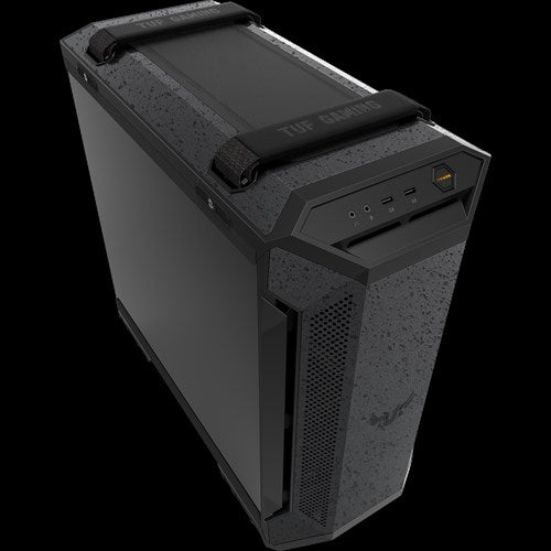 Gabinete ASUS TUF Gaming GT501 con Ventana RGB, Midi Tower, ATX/EATX/Micro ATX/Mini-ITX, USB 3.1, sin Fuente, 4 Ventiladores Instalados, Negro