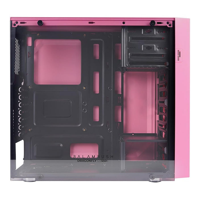 Gabinete Balamrush Dragonfly Rosa Atx-Matx 3fan Rgb Usb 3.0 Br-932806