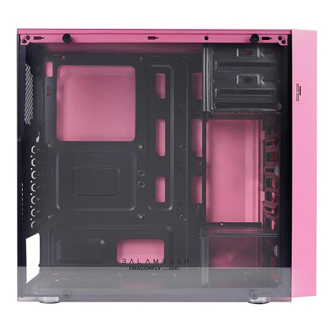 Gabinete Balamrush Dragonfly Rosa Atx-Matx 3fan Rgb Usb 3.0 Br-932806