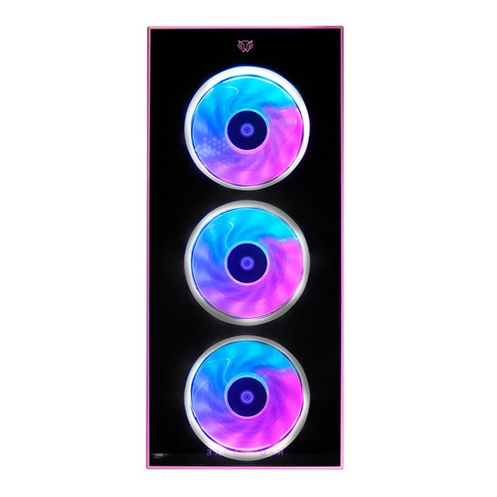 Gabinete Balamrush Dragonfly Rosa Atx-Matx 3fan Rgb Usb 3.0 Br-932806