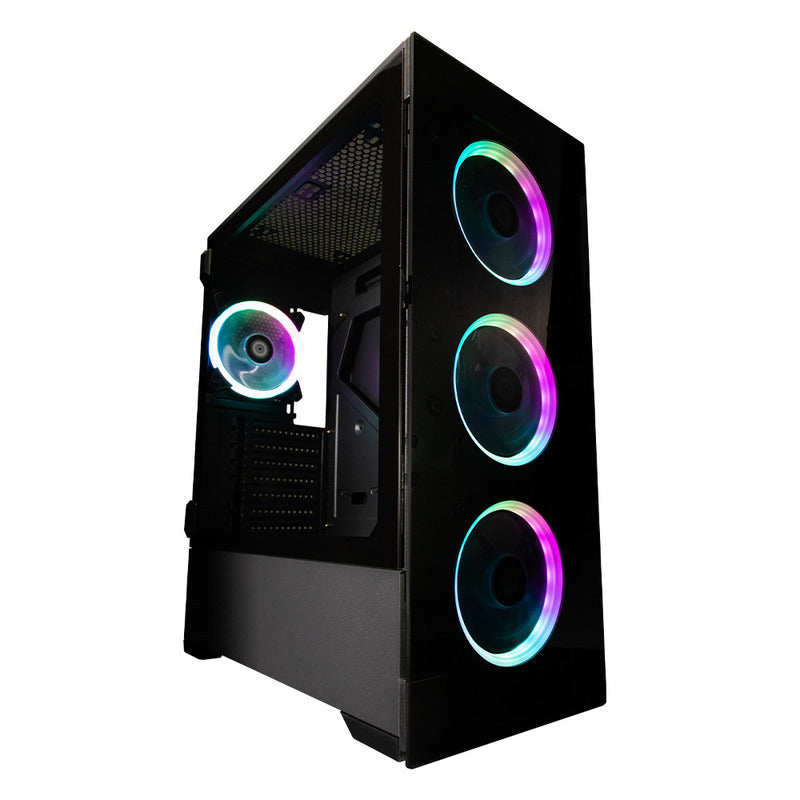 Gabinete Balamrush Thinos E-Atx Rgb Usb 3.0 Cristal Negro Br-932271