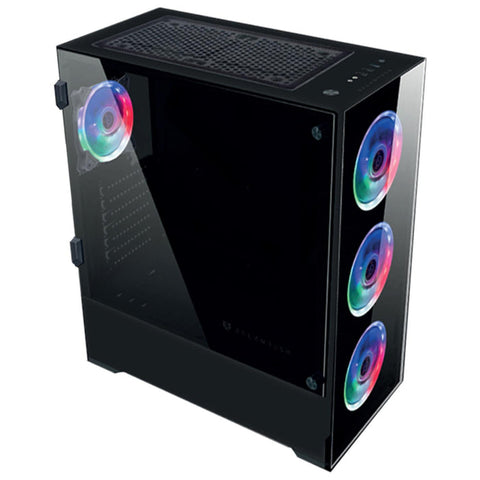 Gabinete Balamrush Thinos E-Atx Rgb Usb 3.0 Cristal Negro Br-932271