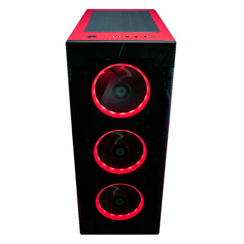 Gabinete Balamrush Thinos E-Atx Rgb Usb 3.0 Cristal Rojo Br-932257