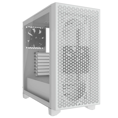 Gabinete Corsair 3000D Airflow Cc-9011252-Ww Mt White 2Xsp120 Tg