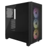 Gabinete Corsair 3000D Airflow Rgb Cc-9011255-Ww Mt Black 3Xar120 Tg