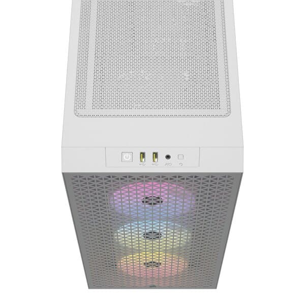 Gabinete Corsair 3000D Airflow Rgb Cc-9011256-Ww Mt White 3Xar120 Tg